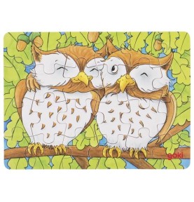 Mini Wooden Forest Animals Jigsaw Puzzle - 24 Pieces - Close-Up Quality & Finish