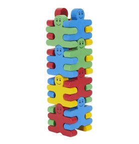 Montessori Wooden Stacking Acrobats Building Set - Wooden Montessori Toy