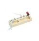 Wooden Montessori Nuts and Bolts Toy – 6 Fixings and Tools
