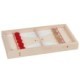 Wooden table curling game with sling puck – 2-in-1 reversible board