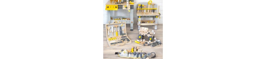Hardwood Workbench Tool Collection | Montessori Toys