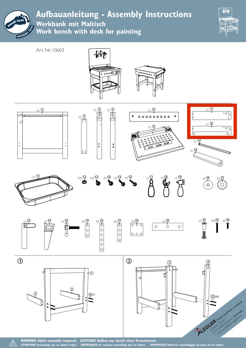 2-in-1 wooden workbench and desk configuration