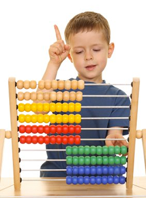 Motor skills and finger movement on abacus