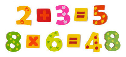 Learning maths operations with magnetic numbers
