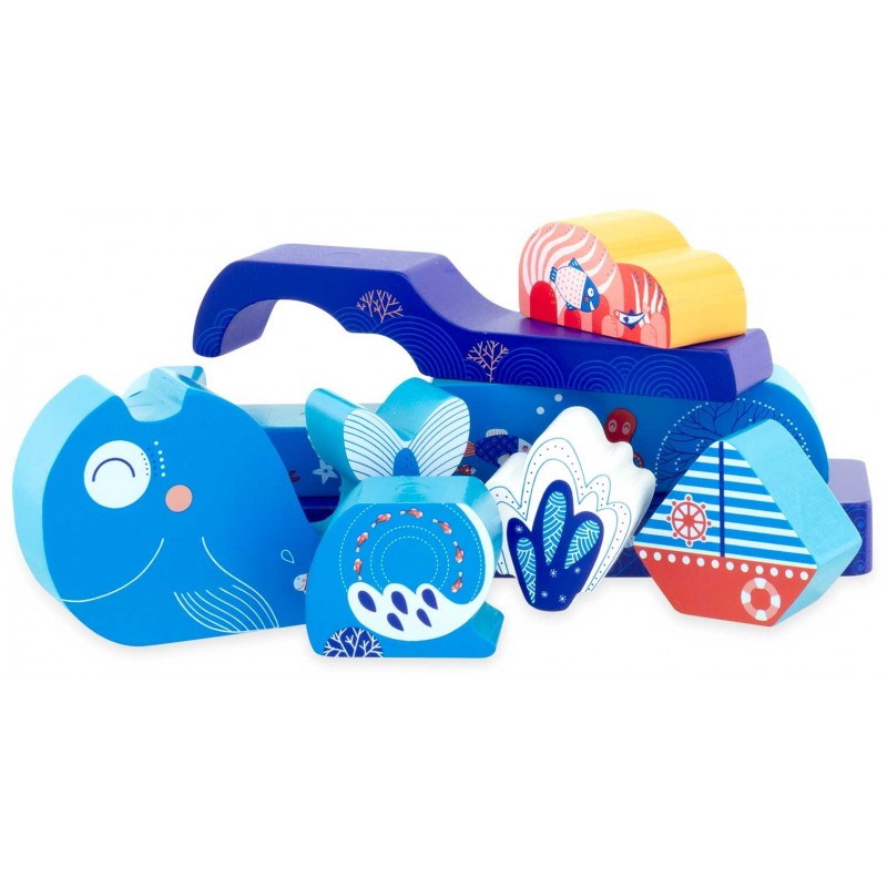 Ocean whale magnetic puzzle