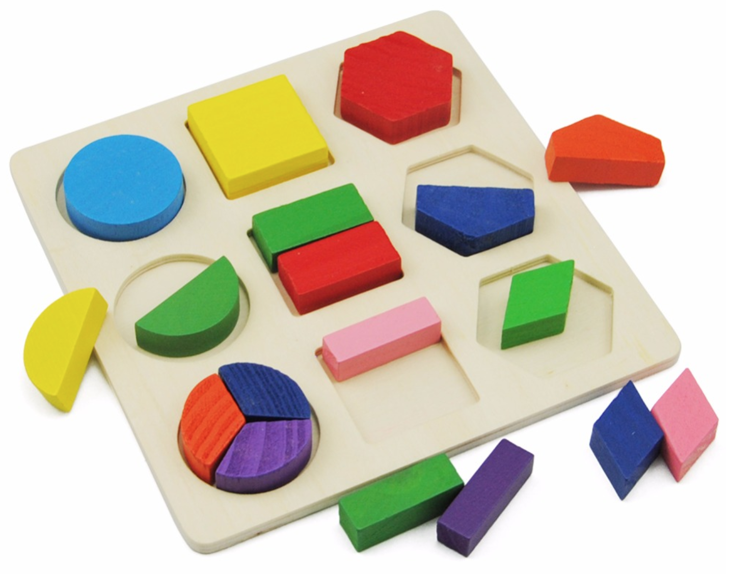 Learning colours, shapes and fractions