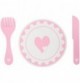 Wooden Play Plates & Cutlery Set - View 3