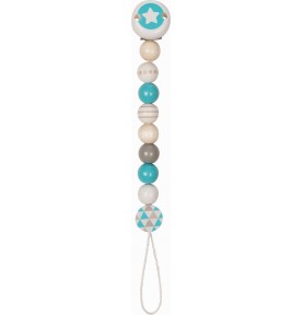 Scandinavian Blue & Grey Star Wooden Dummy Clip