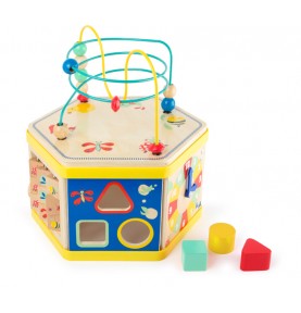 Spring Hexagonal Activity Cube - Motor Skills Discovery