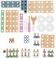Wooden Vehicle Construction Kit - Green, Blue & Pink - View 2