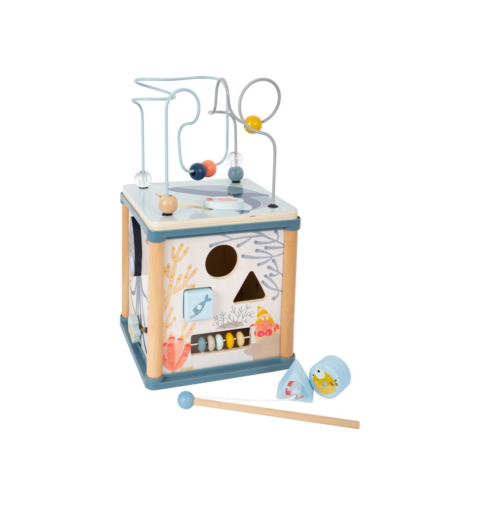Submarine Wooden Activity Cube
