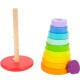 Large Wooden Rainbow Stacking Toy - View 3