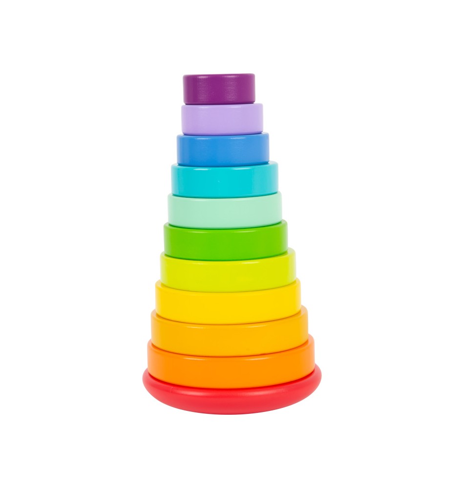 Large Wooden Rainbow Stacking Toy