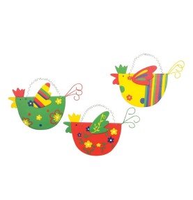 Easter Wooden Hen Decorative Figure & Nesting Toy