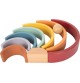 Wooden Rainbow Stacker - Medium - Safari Collection - View 2