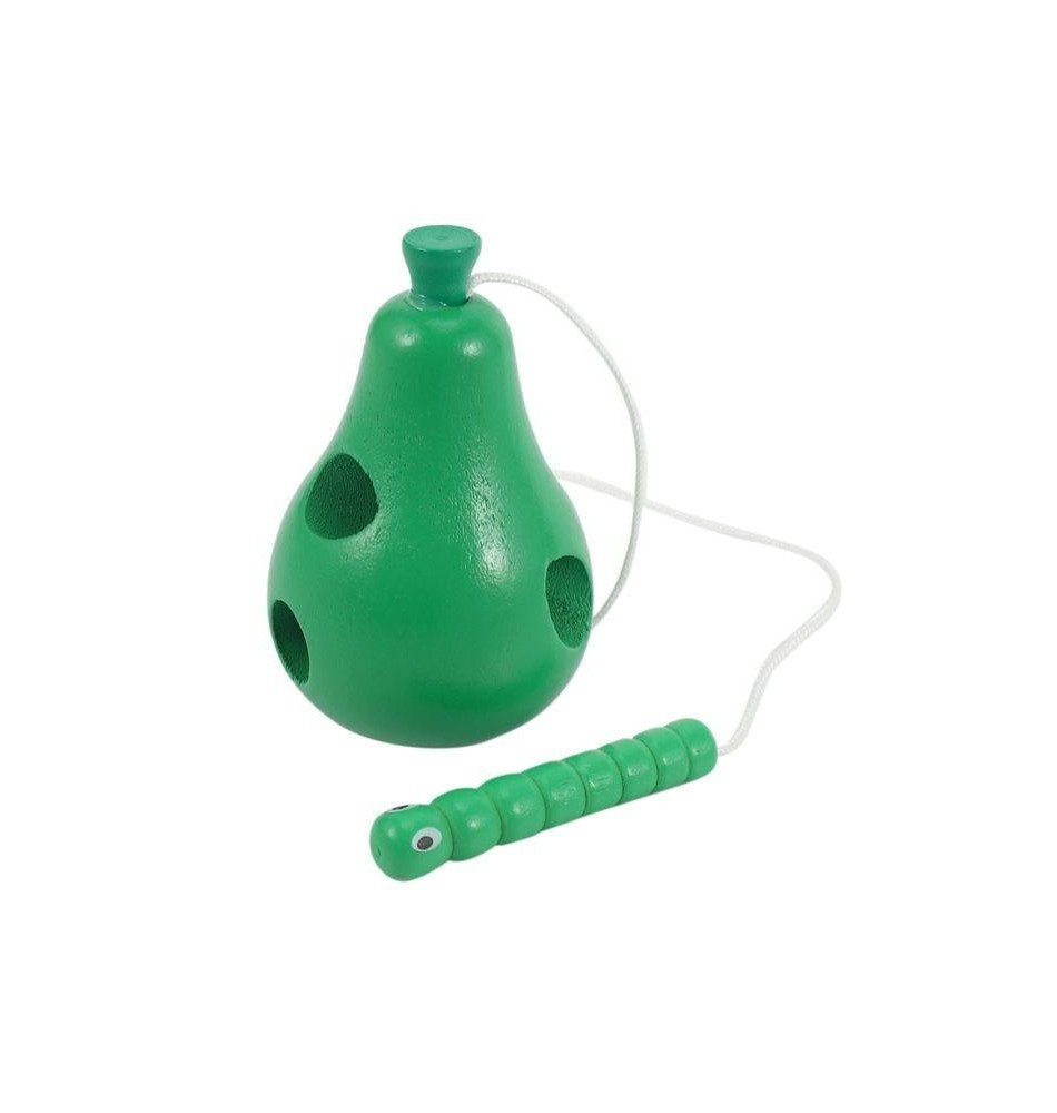 Wooden Pear Lacing Toy