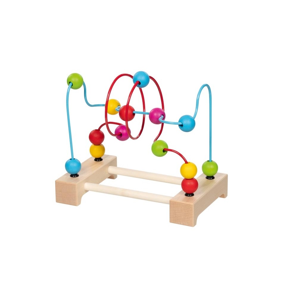 Baby Wooden Bead Maze - Medium - Pink & Blue