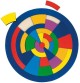 Round Wooden Mosaic Puzzle - 29 Pieces - View 1