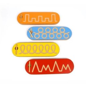 Montessori Sensory Pre-Writing Tracing Tablet with Stylus