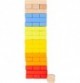 Wooden Tumbling Tower Game - Gold & Green - View 5