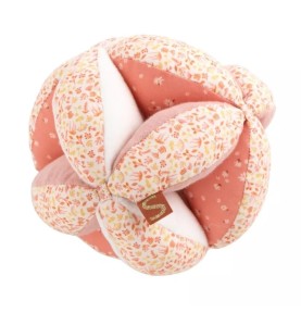 Sauthon Baby Grasping Ball - Pink Floral