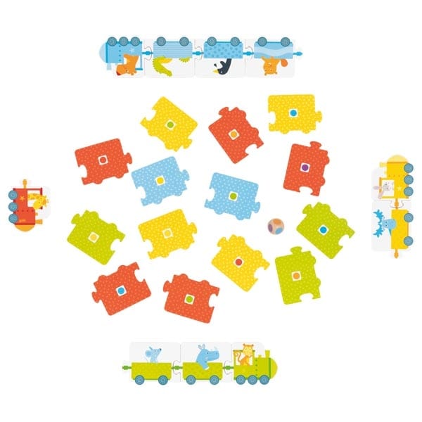 Wooden Dice Game – Animal Trains with a Colour Dice - View 2