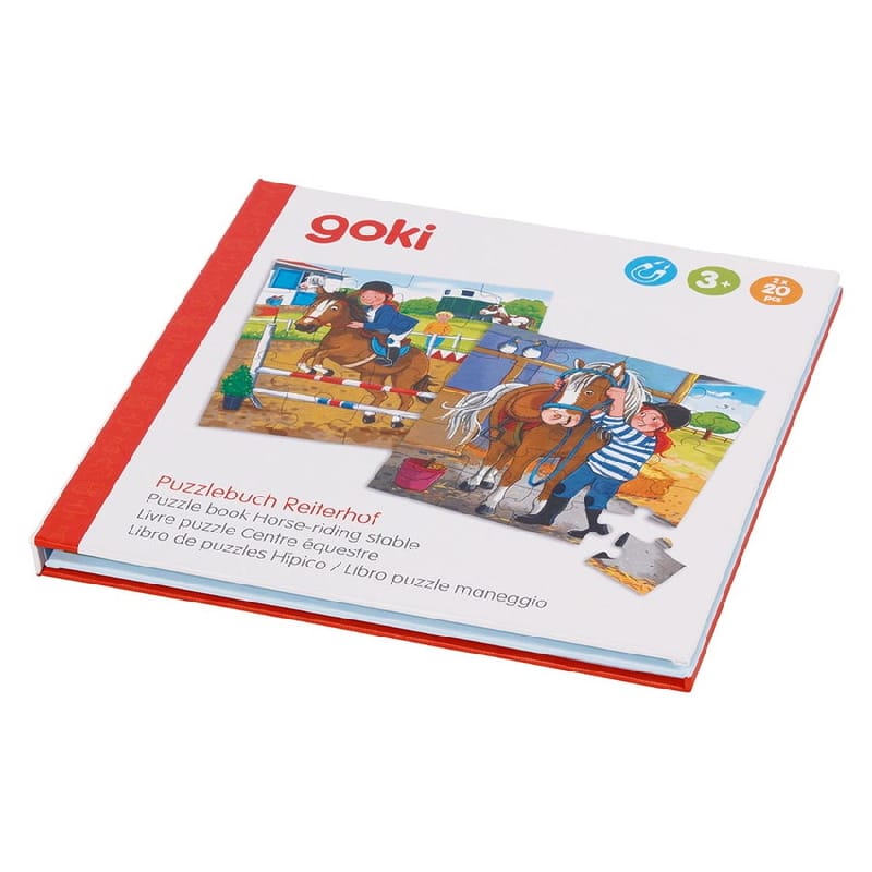 Magnetic Jigsaw Puzzle Book – Riding Stables, 2 x 20 Pieces - View 2