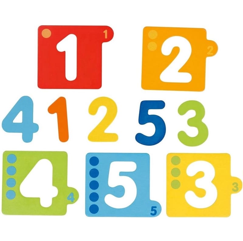 Montessori Wooden Number Puzzle – 5 Layers, Numbers 1 to 5 - View 3